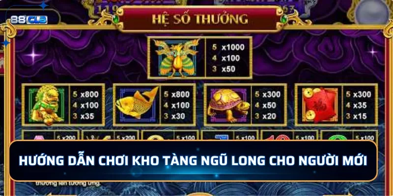 Hướng dẫn chơi nổ hũ Kho Tàng Ngũ Long cho người mới